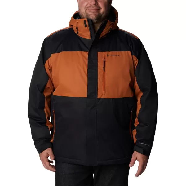 Columbia Mens Tipton Peak Ii Insulated JacketBlackWarm Copper