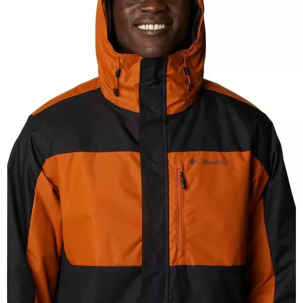 Columbia Mens Tipton Peak Ii Insulated JacketBlackWarm Copper