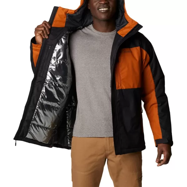 Columbia Mens Tipton Peak Ii Insulated JacketBlackWarm Copper