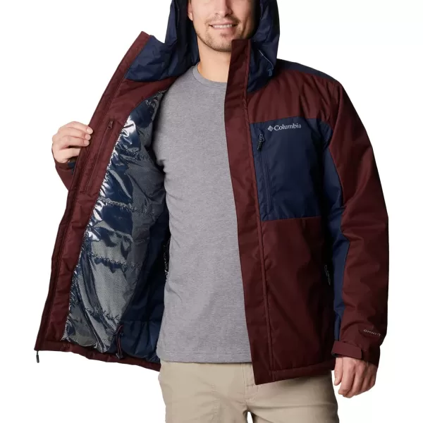 Columbia Mens Tipton Peak Ii Insulated JacketElderberryCollegiate Navy