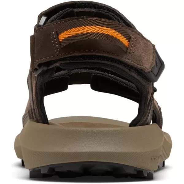 Columbia Mens Trailstorm Hiker 3 Strap Sport SandalCordovanGold Amber