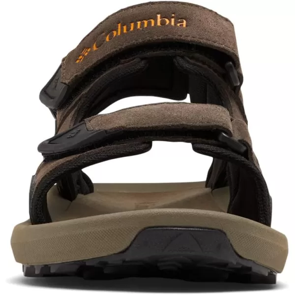 Columbia Mens Trailstorm Hiker 3 Strap Sport SandalCordovanGold Amber