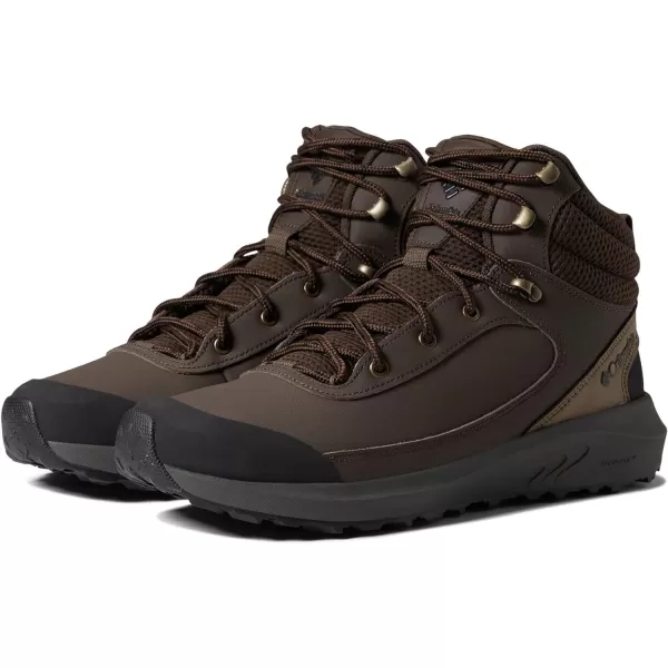 Columbia Mens Trailstorm Peak Mid Hiking ShoeCordovanBlack