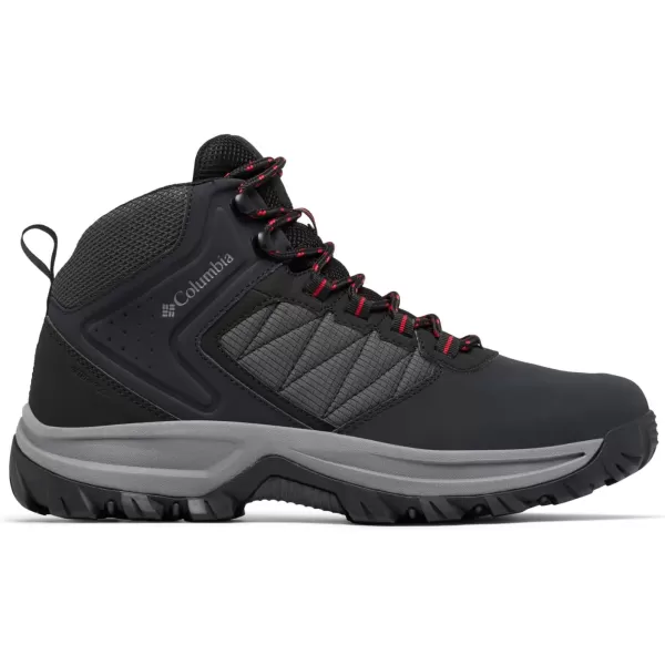 Columbia Mens Transverse Hike Waterproof ShoeBlackMountain Red