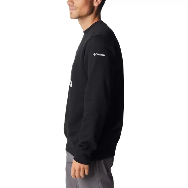 Columbia Mens Trek CrewBlackCsc Stacked Logo