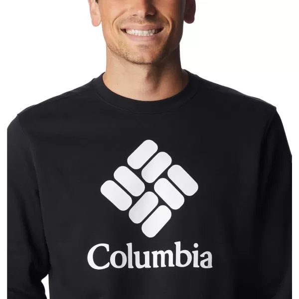 Columbia Mens Trek CrewBlackCsc Stacked Logo