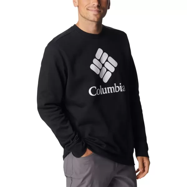 Columbia Mens Trek CrewBlackCsc Stacked Logo