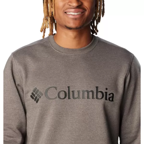 Columbia Mens Trek CrewCharcoal Heather Csc Branded Logo