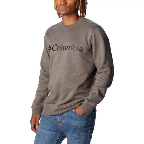 Columbia Mens Trek CrewCharcoal Heather Csc Branded Logo