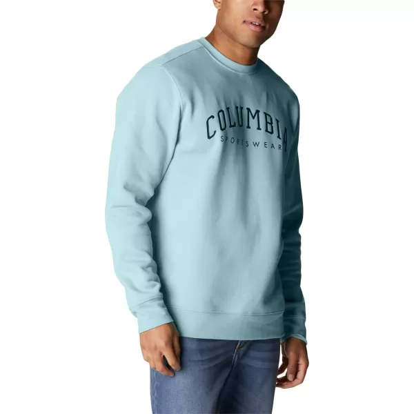 Columbia Mens Trek CrewSky BlueArched Brand Logo