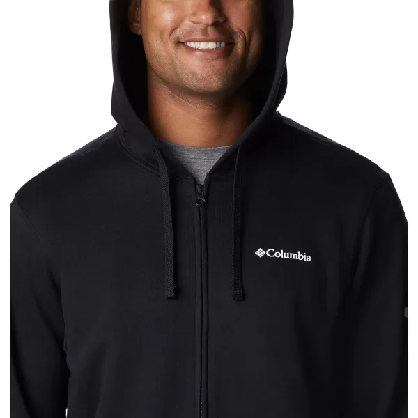 Columbia Mens Trek Full Zip HoodieBlackCsc Sleeve Logo