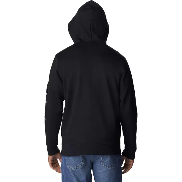 Columbia Mens Trek Full Zip HoodieBlackCsc Sleeve Logo