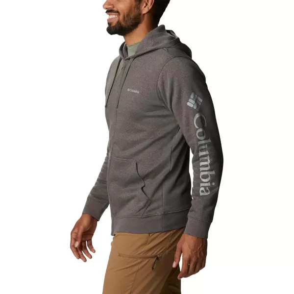 Columbia Mens Trek Full Zip HoodieCharcoal Heather