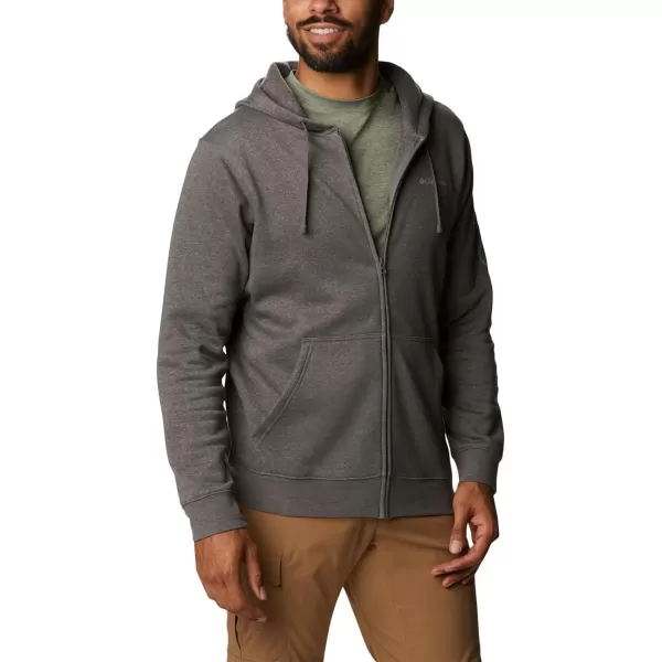 Columbia Mens Trek Full Zip HoodieCharcoal Heather