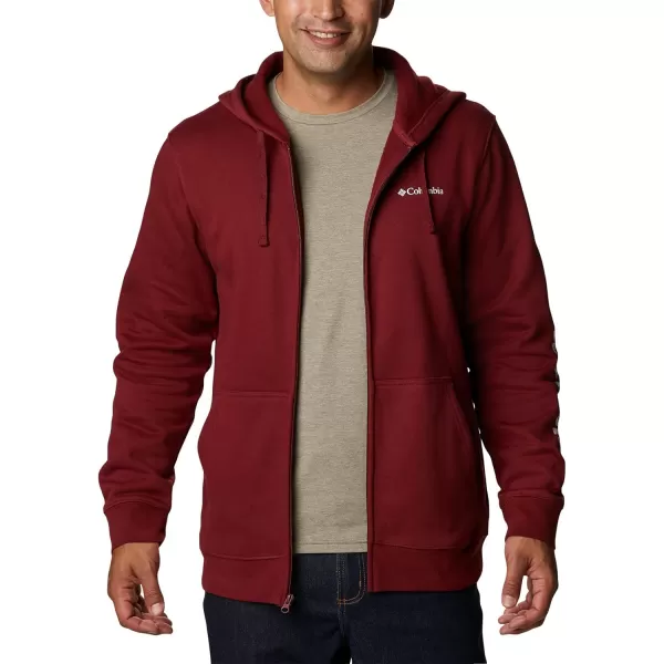 Columbia Mens Trek Full Zip HoodieRed Jasper