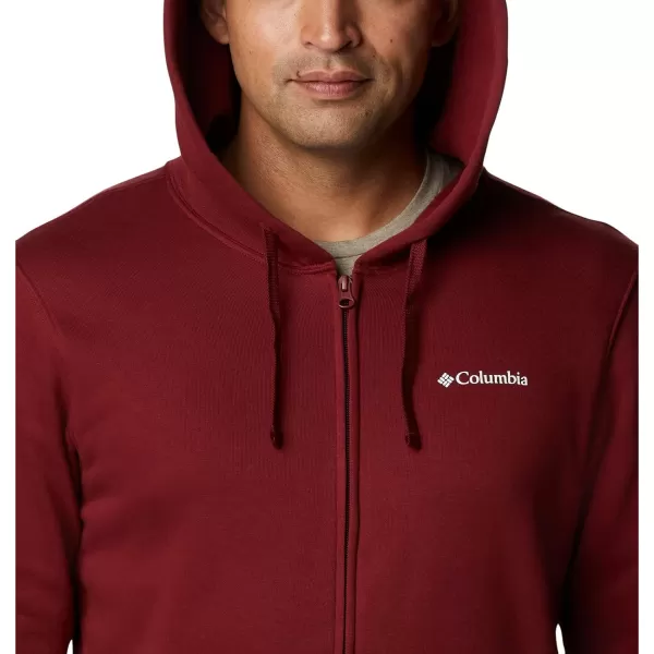 Columbia Mens Trek Full Zip HoodieRed Jasper