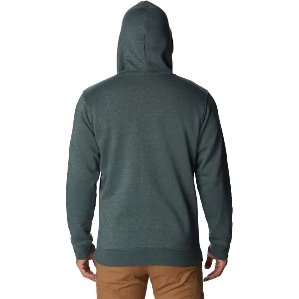 Columbia Mens Trek Full Zip HoodieSpruce HeatherArched Brand Logo