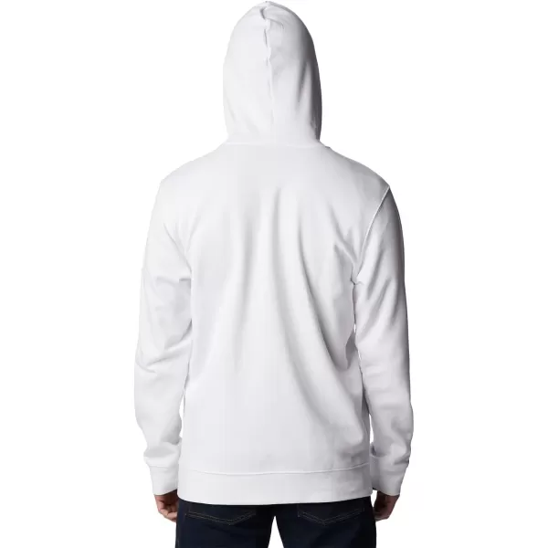 Columbia Mens Trek Full Zip HoodieWhiteCsc Sleeve Logo