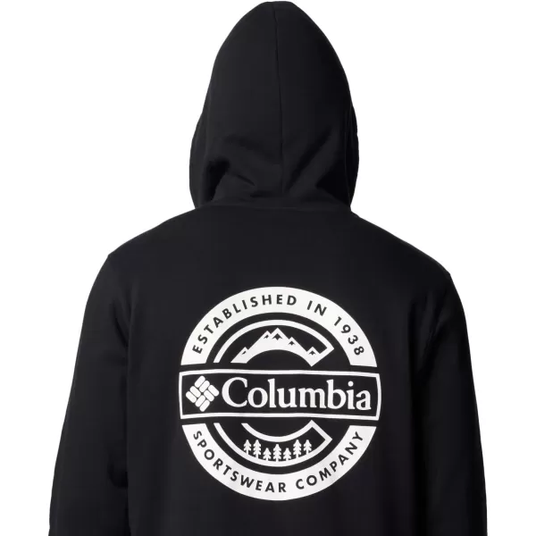 Columbia Mens Trek Graphic HoodieBlackButton Badge