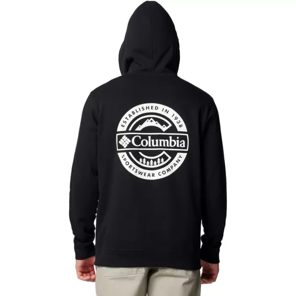 Columbia Mens Trek Graphic HoodieBlackButton Badge