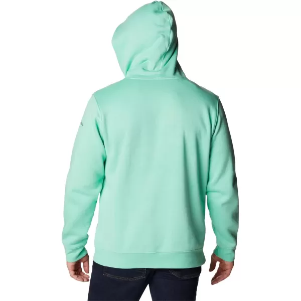 Columbia Mens Trek Graphic HoodieKelp HeatherHex Script