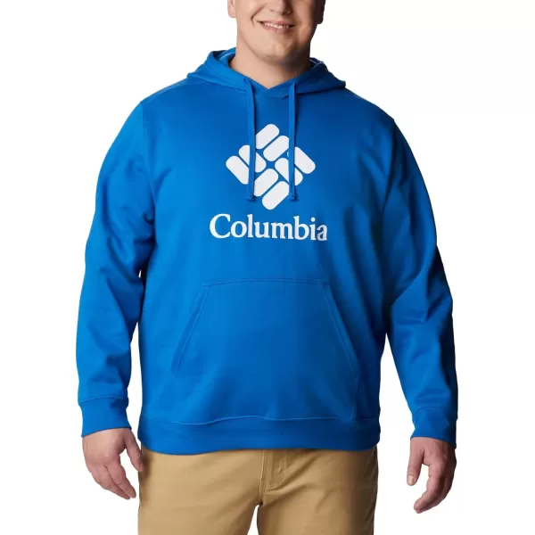 Columbia Mens Trek HoodieBright IndigoCsc Stacked Graphic