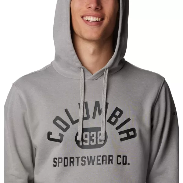 Columbia Mens Trek HoodieColm Grey Heather College Life Graphic