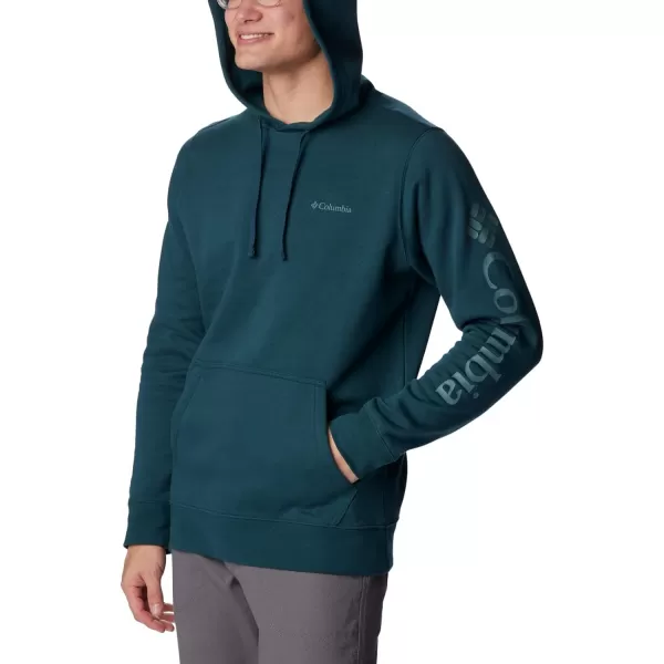 Columbia Mens Trek HoodieNight Wave Csc Sleeve Logo