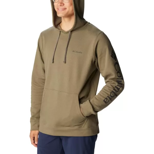 Columbia Mens Trek HoodieStone Green  Csc Sleeve Logo