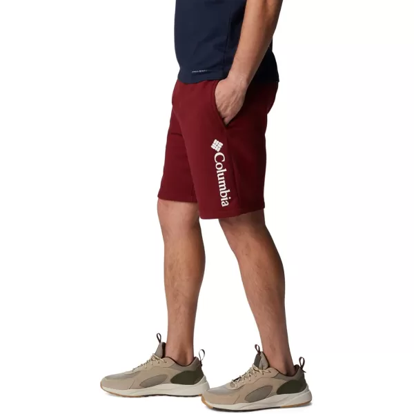 Columbia Mens Trek ShortRed JasperWhite Vertical Logo