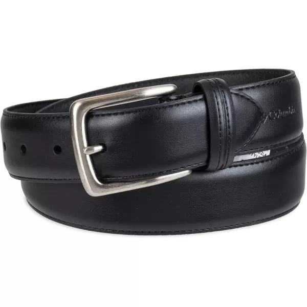 Columbia Mens Trinity Logo Everyday Casual Dress Belt Regular and Big and Tall SizingBlack