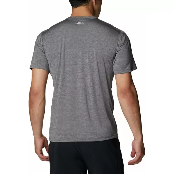 Columbia Mens Trinity Trail Graphic TeeCity Grey  Active Fit