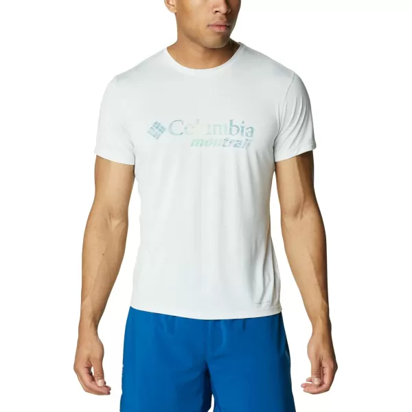 Columbia Mens Trinity Trail Graphic TeeWhite  Active Fit