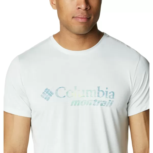 Columbia Mens Trinity Trail Graphic TeeWhite  Active Fit