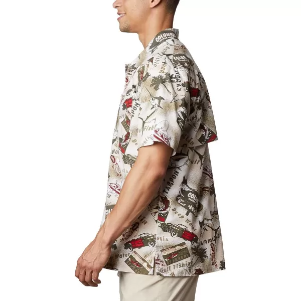 Columbia Mens Trollers Best Short Sleeve ShirtFossil Offshore Archive Print