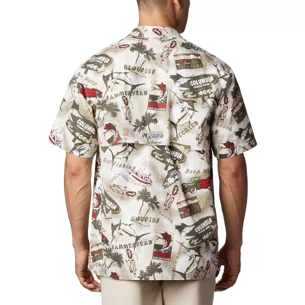 Columbia Mens Trollers Best Short Sleeve ShirtFossil Offshore Archive Print