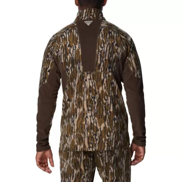 Columbia Mens Trophy Rack Omni Heat Helix Fleece 14 ZipMossy Oak Bottomland