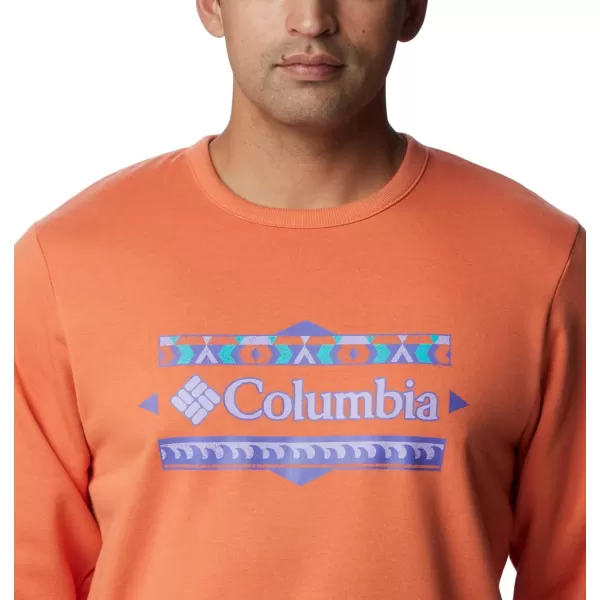 Columbia Mens Tumalo Creek CrewDesert OrangeBordered Csc