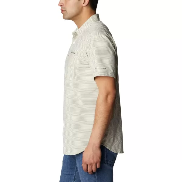 Columbia Mens Twisted Creek Iii Short SleeveSavory Wave Crest Stripe