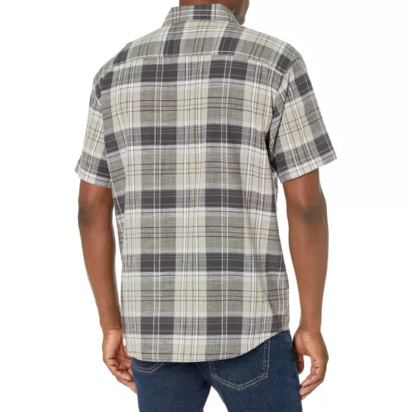 Columbia Mens Under Exposure Yarn Dye Short Sleeve ShirtCity Grey Madras