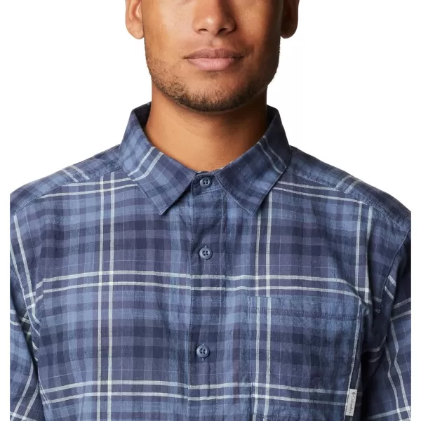 Columbia Mens Under Exposure Yarn Dye Short Sleeve ShirtDark Mountain Madras Gingham