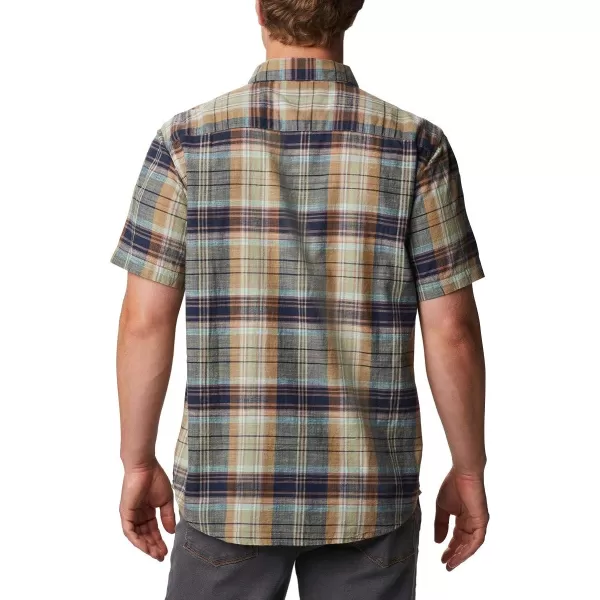 Columbia Mens Under Exposure Yarn Dye Short Sleeve ShirtMocha Madras