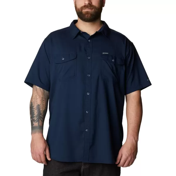 Columbia Mens Utilizer Ii Solid Short Sleeve ShirtAzure Blue