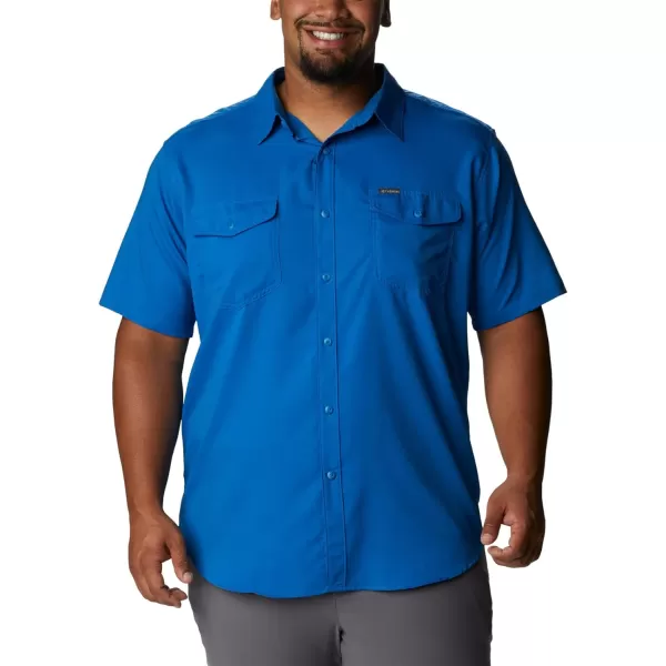 Columbia Mens Utilizer Ii Solid Short Sleeve ShirtAzure Blue