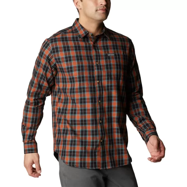 Columbia Mens Vapor Ridge Iii Long Sleeve ShirtBlack Balanced Tartan