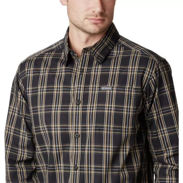 Columbia Mens Vapor Ridge Iii Long Sleeve ShirtBlack Tartan