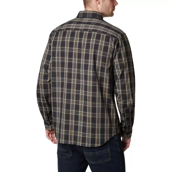 Columbia Mens Vapor Ridge Iii Long Sleeve ShirtBlack Tartan