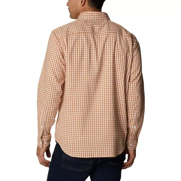 Columbia Mens Vapor Ridge Iii Long Sleeve ShirtCanyon Gold Gingham