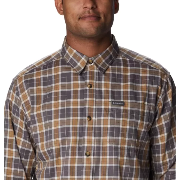 Columbia Mens Vapor Ridge Iii Long Sleeve ShirtCity Grey Balanced Tartan