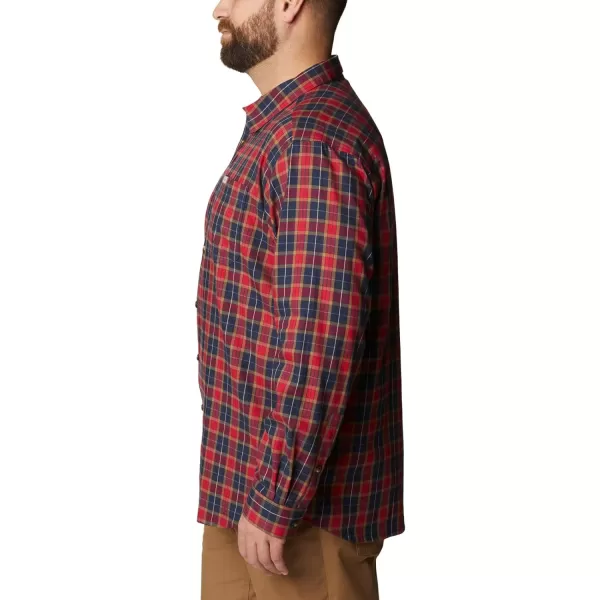 Columbia Mens Vapor Ridge Iii Long Sleeve ShirtCollegiate Navy Balanced Tartan